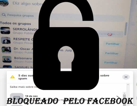 BLOQUEADO  PELO FACEBOOK NÂO ESTAMOS CONSEGUINDO COMPARTILHAR NOS GRUPOS