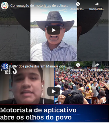 Convocação de motoristas de aplicativos – Avisem a Vítor Feitosa, de Manaus.