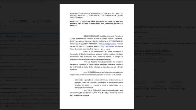 BUSCA DE ALTERNATIVA PARA SOLUÇÃO DA CRISE  DO PAÍS, QUE PODERÁ SER AMIGÁVEL, RESULTANTE DE PRISÕES OU MORTES